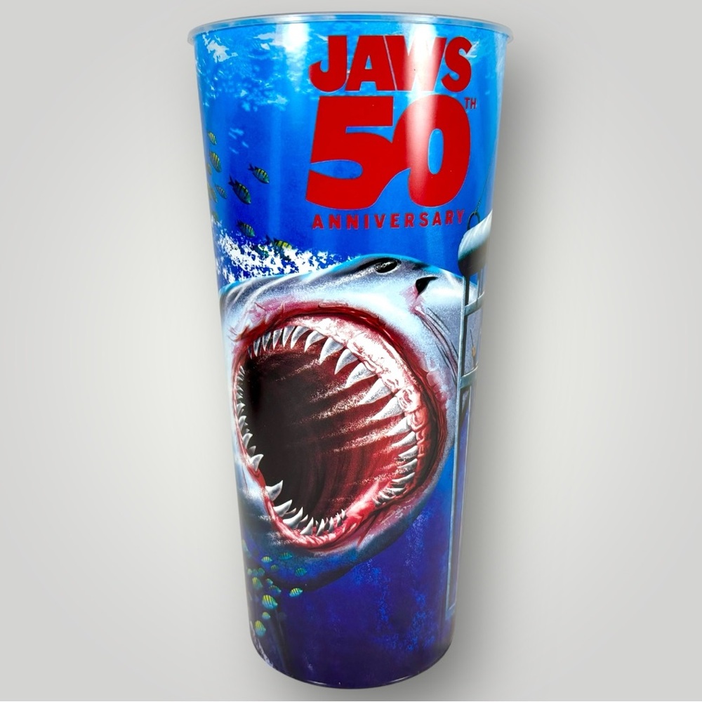 Jaws 50th Anniversary Shark Movie Cup Rare 44oz